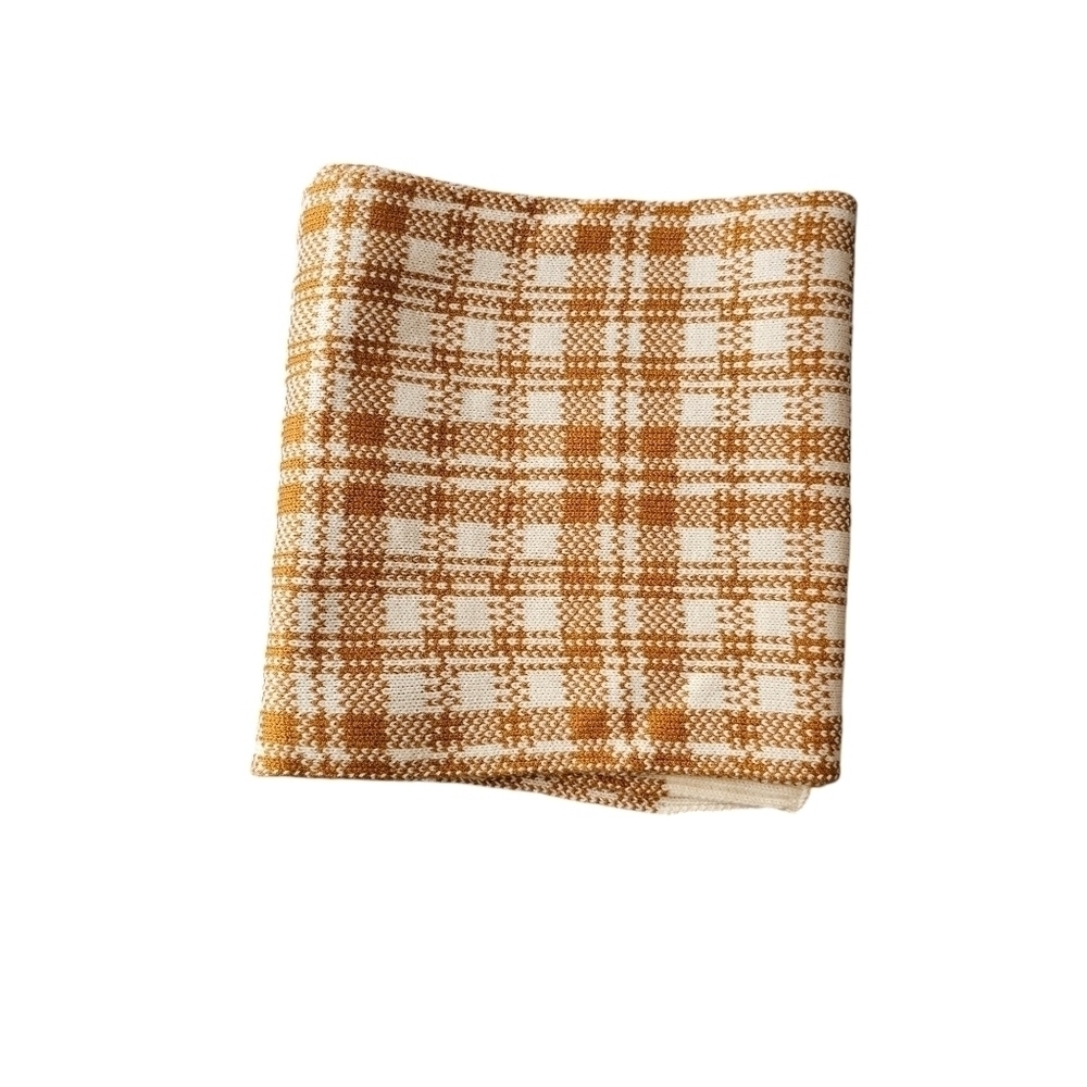 Timberland NWT Brown and White Scarf